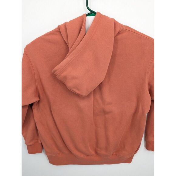 Nike Women's Modern Center Middle Swoosh Embroidered Logo Orange Hoodie Medium - Picture 4 of 5